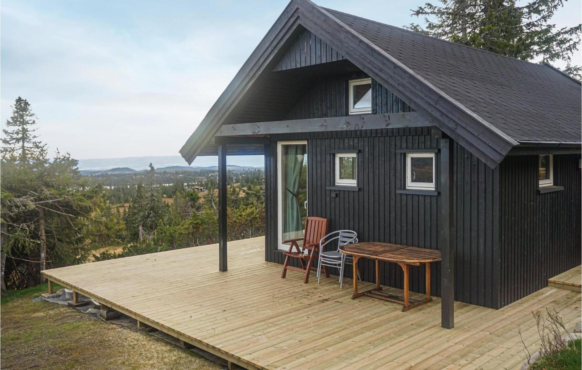 Amazing Home In Sjusjoen With Kitchen Eksteriør billede